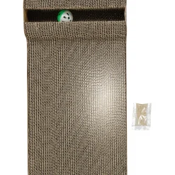 Katten-krabmat met bal - Bruin