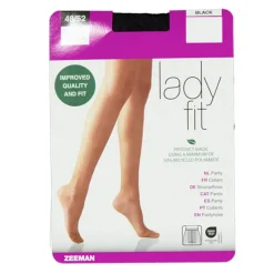 Lady fit Panty - Zwart