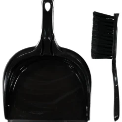 Stoffer en blik - Zwart