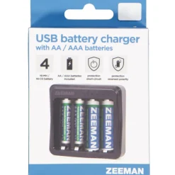USB-batterijlader - Zwart