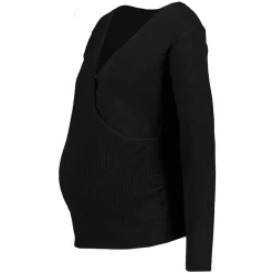 Zwangerschapsshirt - Zwart